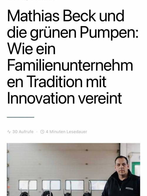 Mathias Beck und die grünen Pumpen 