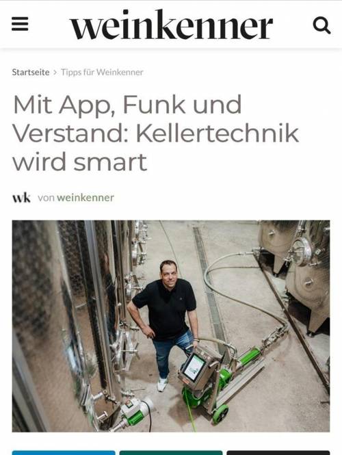 Weinkenner.de - Artikel Smarte Kellertechnik von Schneider Maschinenbau GmbH 