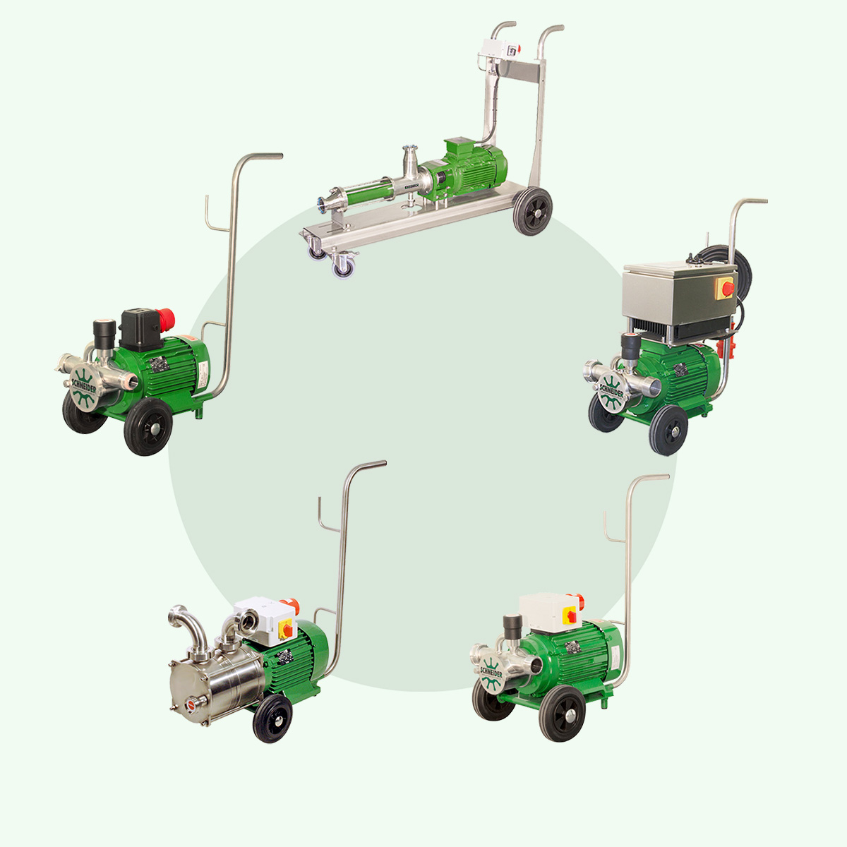 Die grünen Schneider Pumpen pumpenschneider.de
